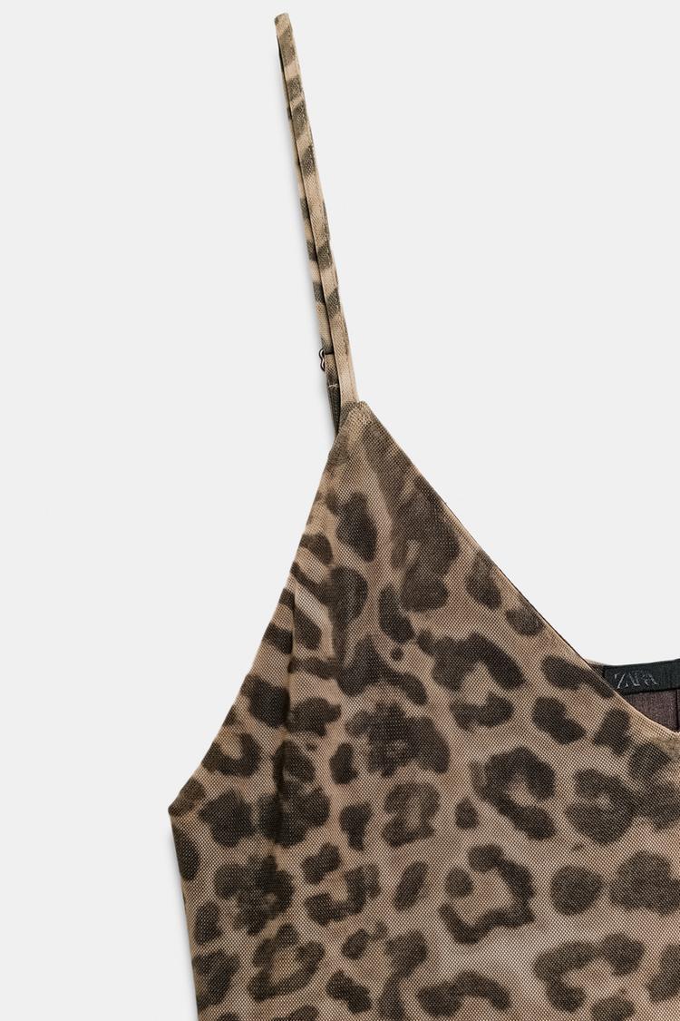 Eve Leopard Satin Slip Maxi