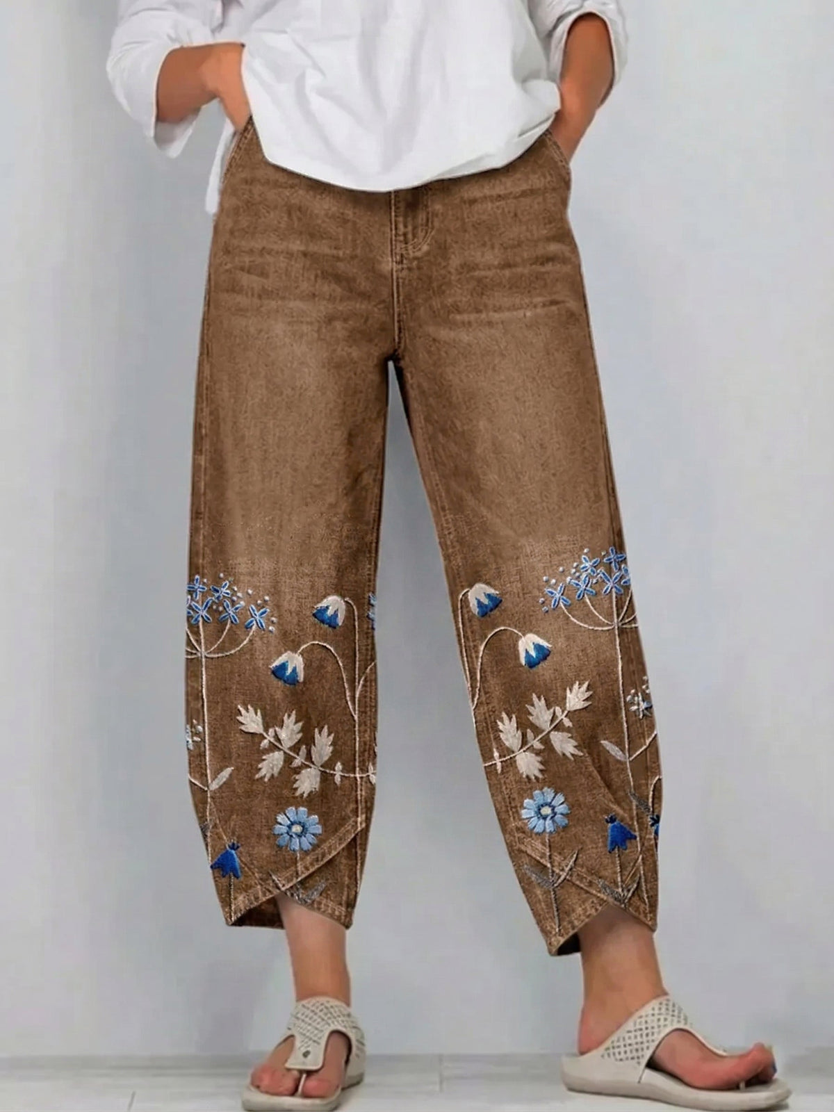 Aven| Casual Embroidered Pants