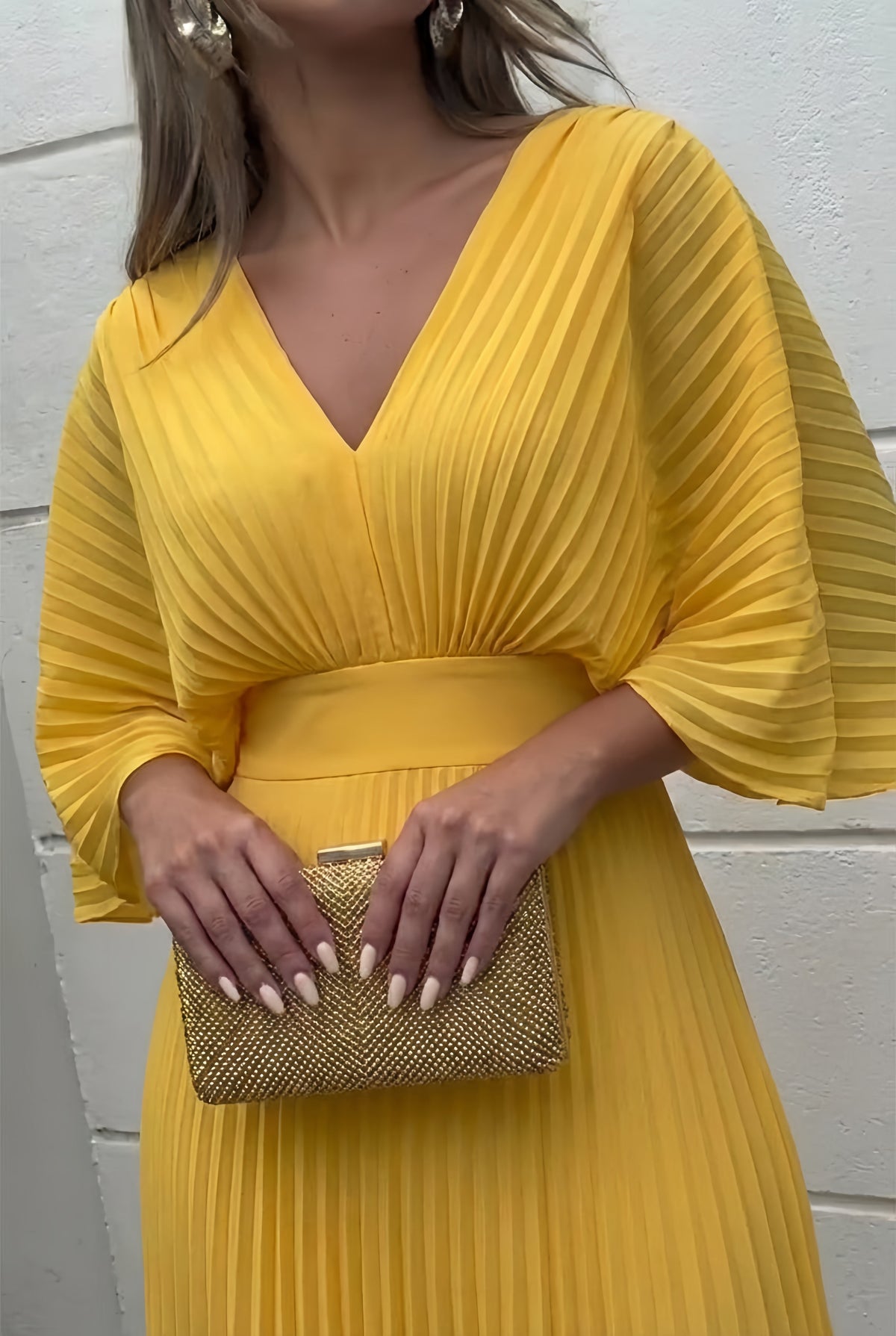 The Vittore Pleated Maxi Dress