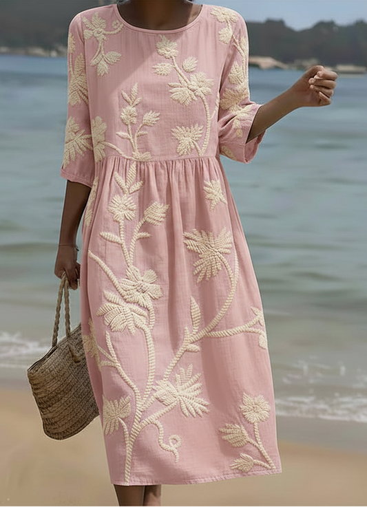 Casual Women's Dress with Floral Print
