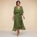 DELACROIX | Dress with V-Neck