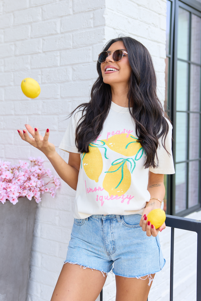 Easy Peasy Ivory Comfort Colors Graphic Tee