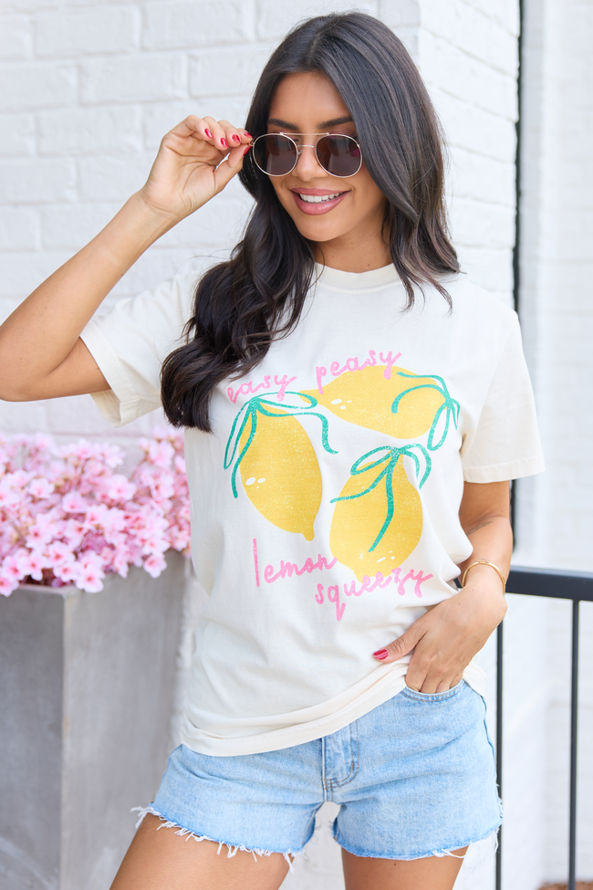 Easy Peasy Ivory Comfort Colors Graphic Tee