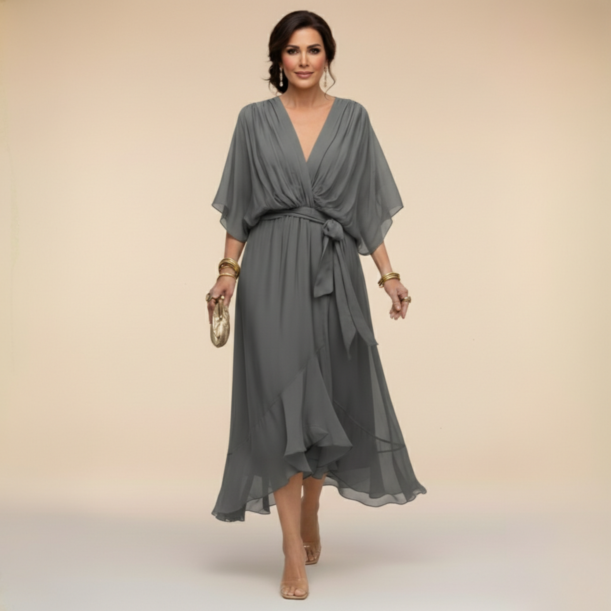 DELACROIX | Dress with V-Neck