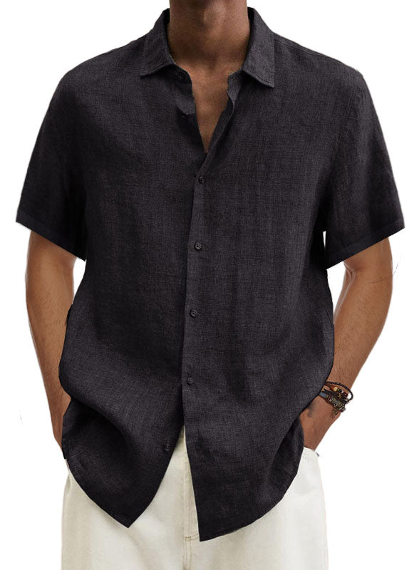 Jonas Short-sleeved linen shirts