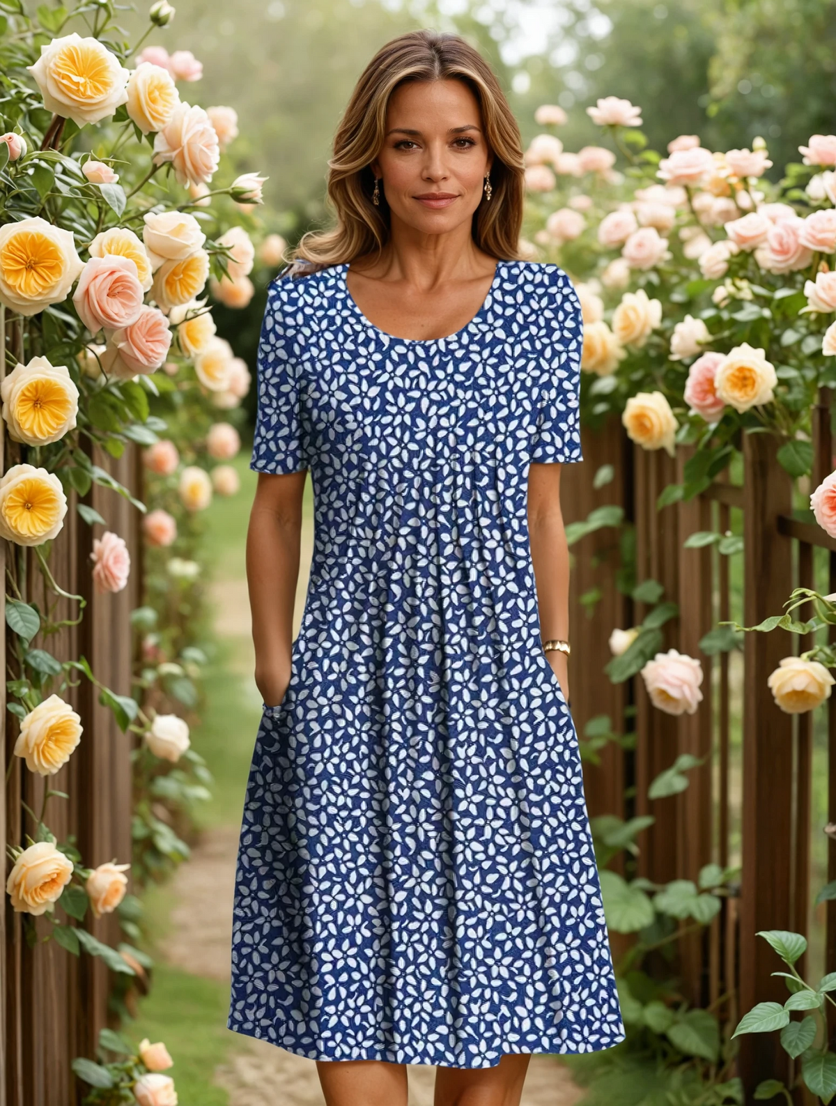 Harper | Elegant Dress with Tummy Coverage