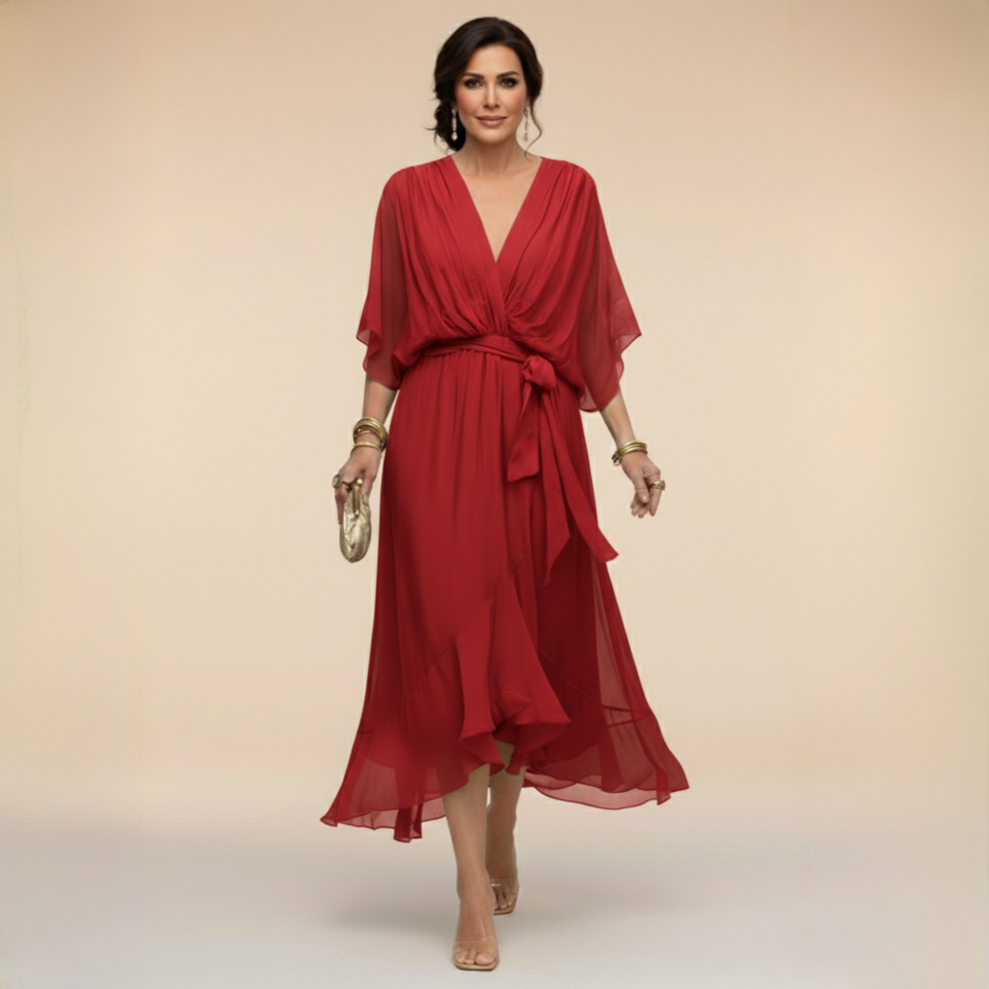 DELACROIX | Dress with V-Neck