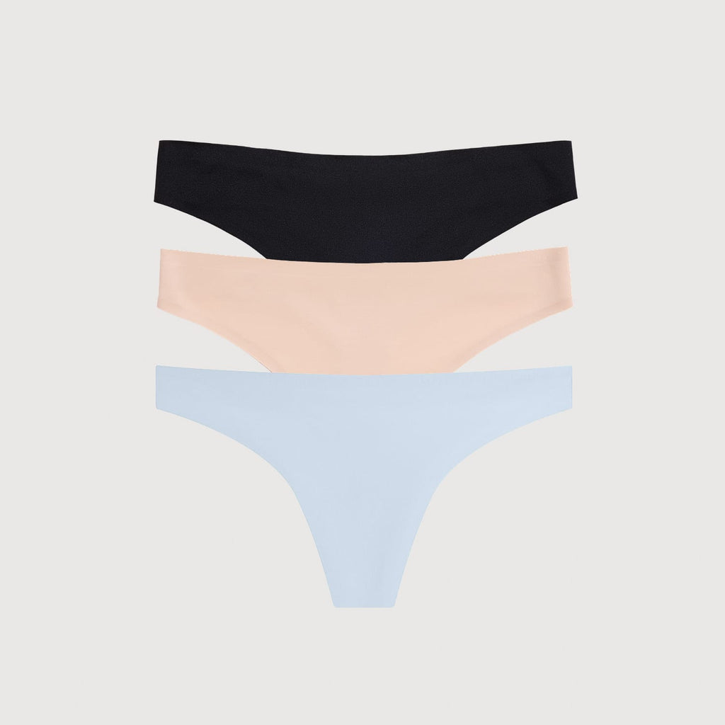 Simply Smooth No Show Thong 3 Pack
