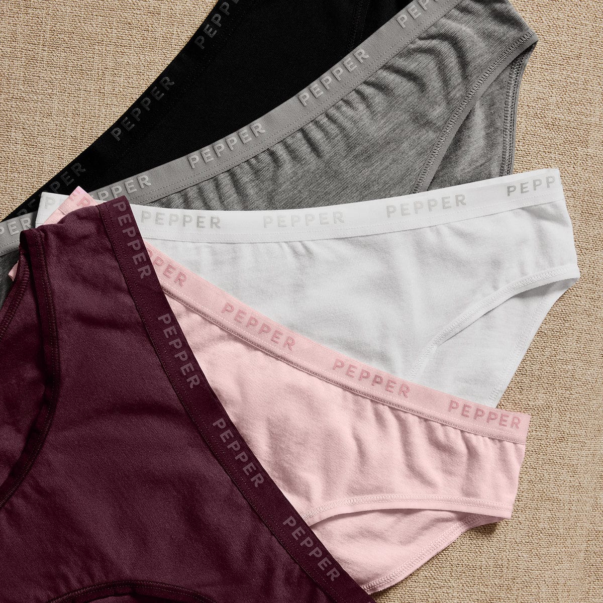 Supima Cotton Bikini Heather Grey