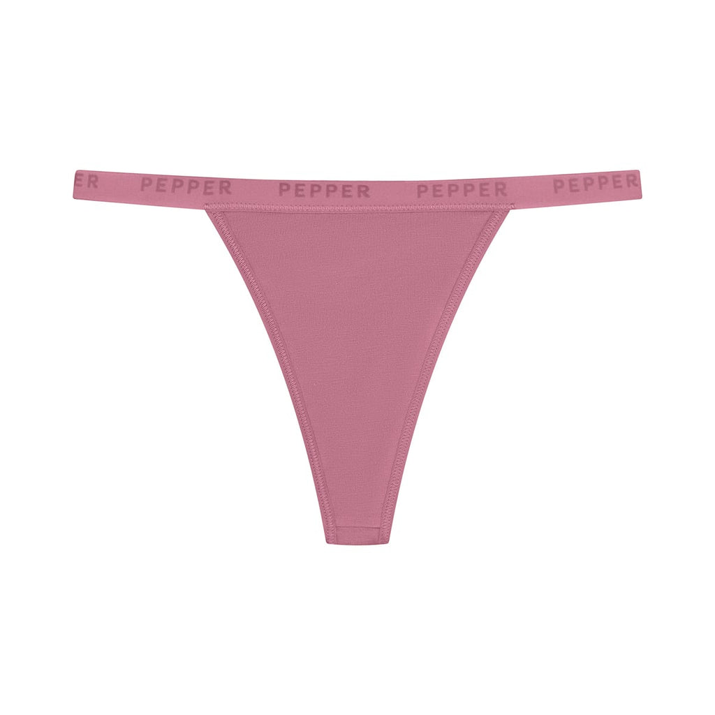 Supima® Cotton String Thong Lilas