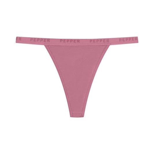 Supima Cotton String Thong Lilas