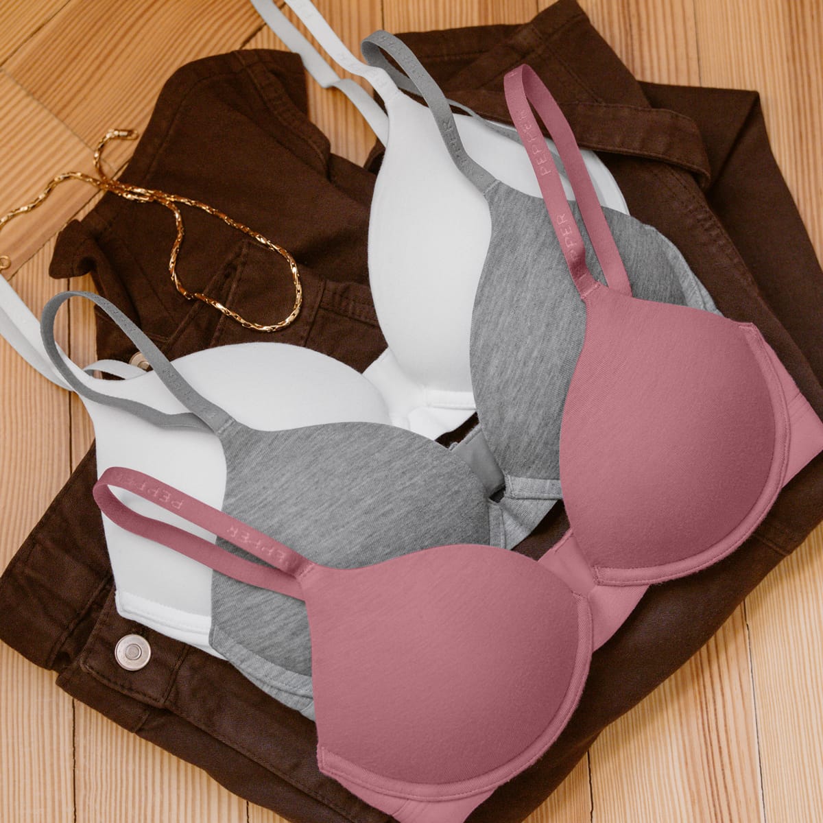 Supima Cotton Lift Up Bra Trio Bundle