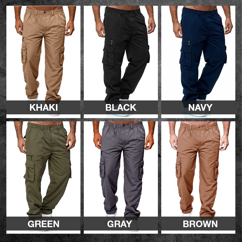 Tactical Loose Straight-leg Multi-pocket Pants