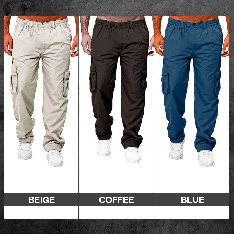 Tactical Loose Straight-leg Multi-pocket Pants