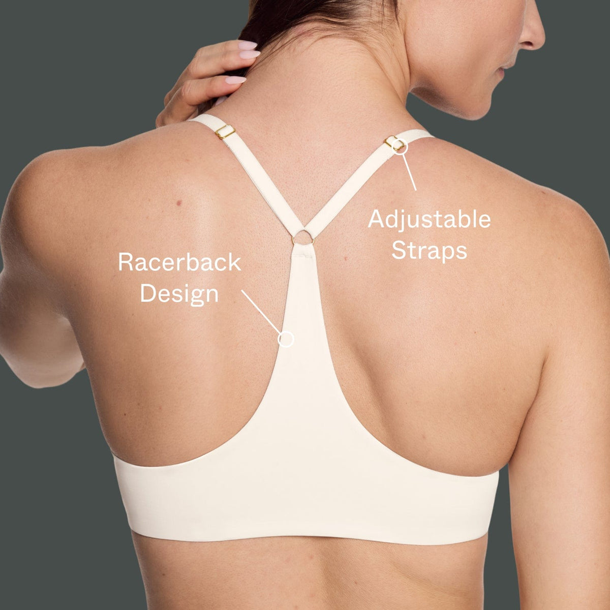 Racerback Lift Up Bra Black