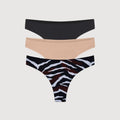 Simply Smooth No Show Thong 3 Pack