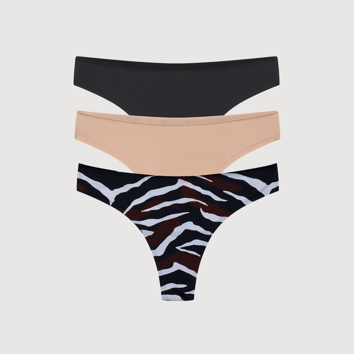 Simply Smooth No Show Thong 3 Pack