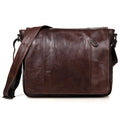 Leon Leather Messenger Bag
