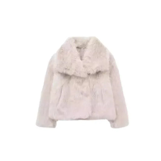 Women Luxury Faux Fur Coat