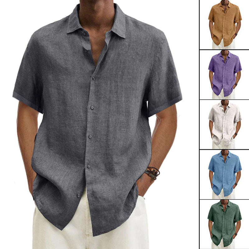 Jonas Short-sleeved linen shirts