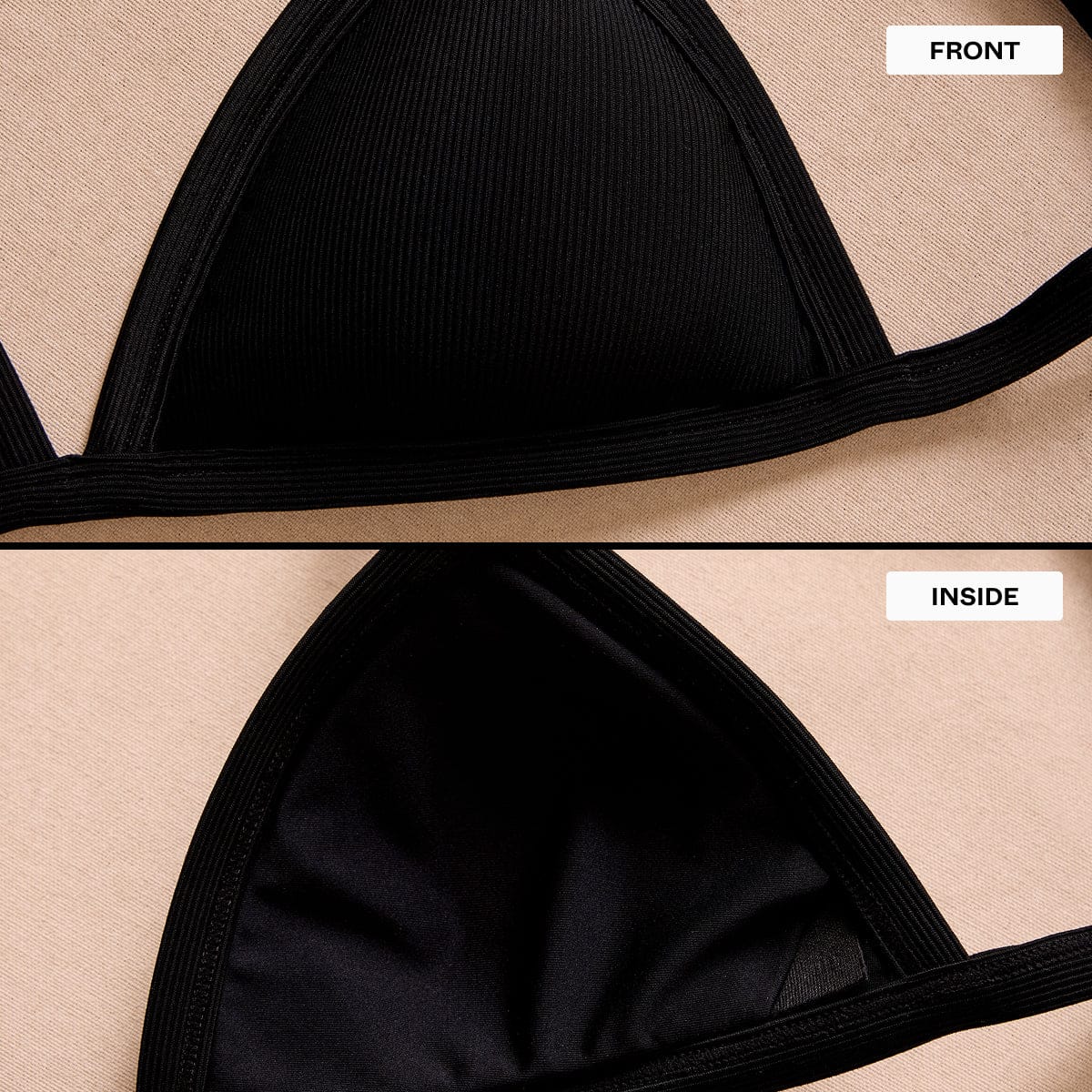 Triangle Bikini Top Cabana (Riviera/White)