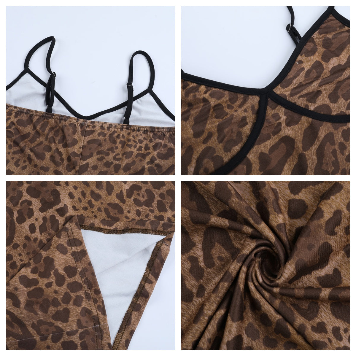 Leopard Bodycon Maxi Dress