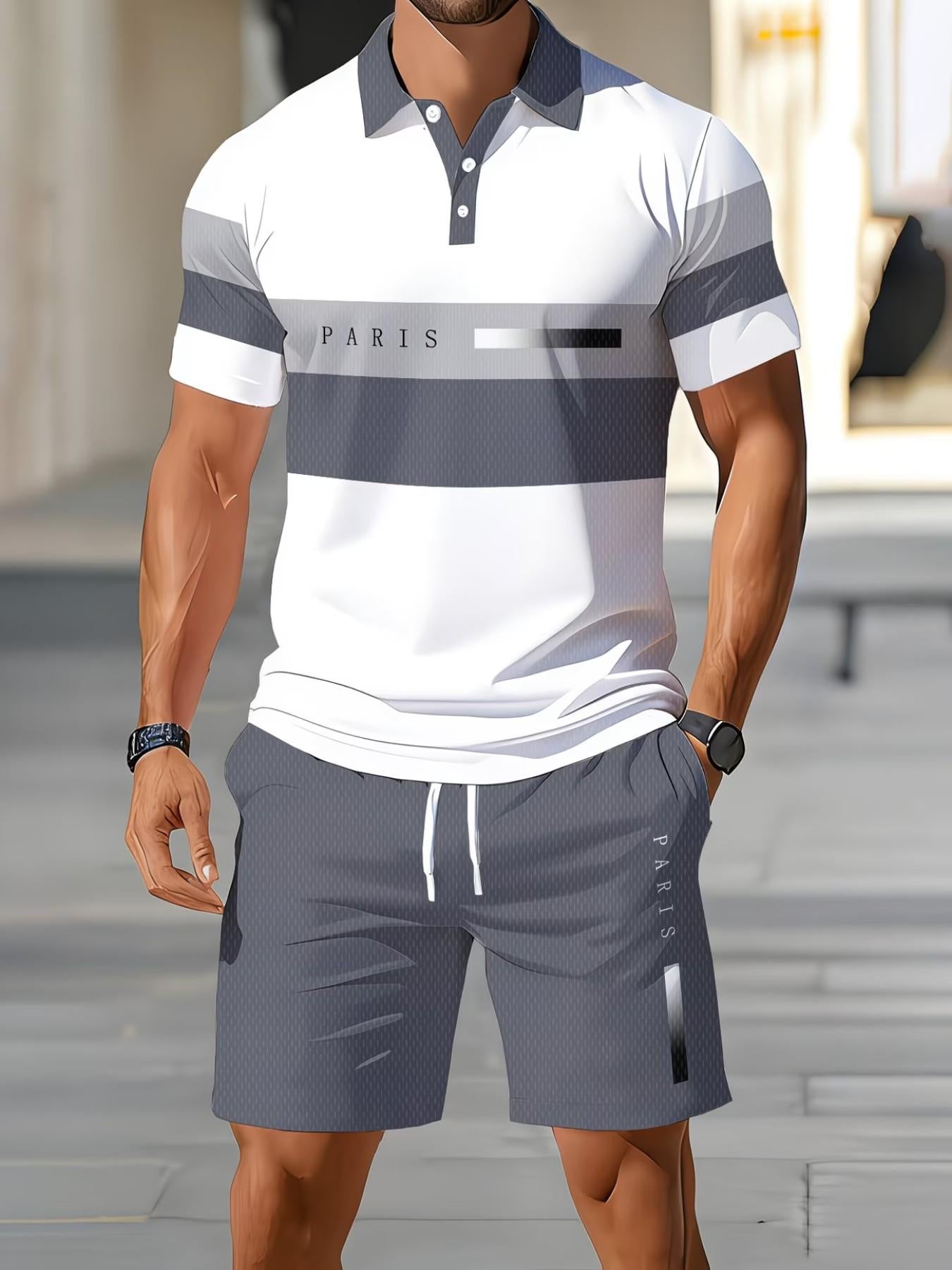Men's Short Sleeve Casual Set