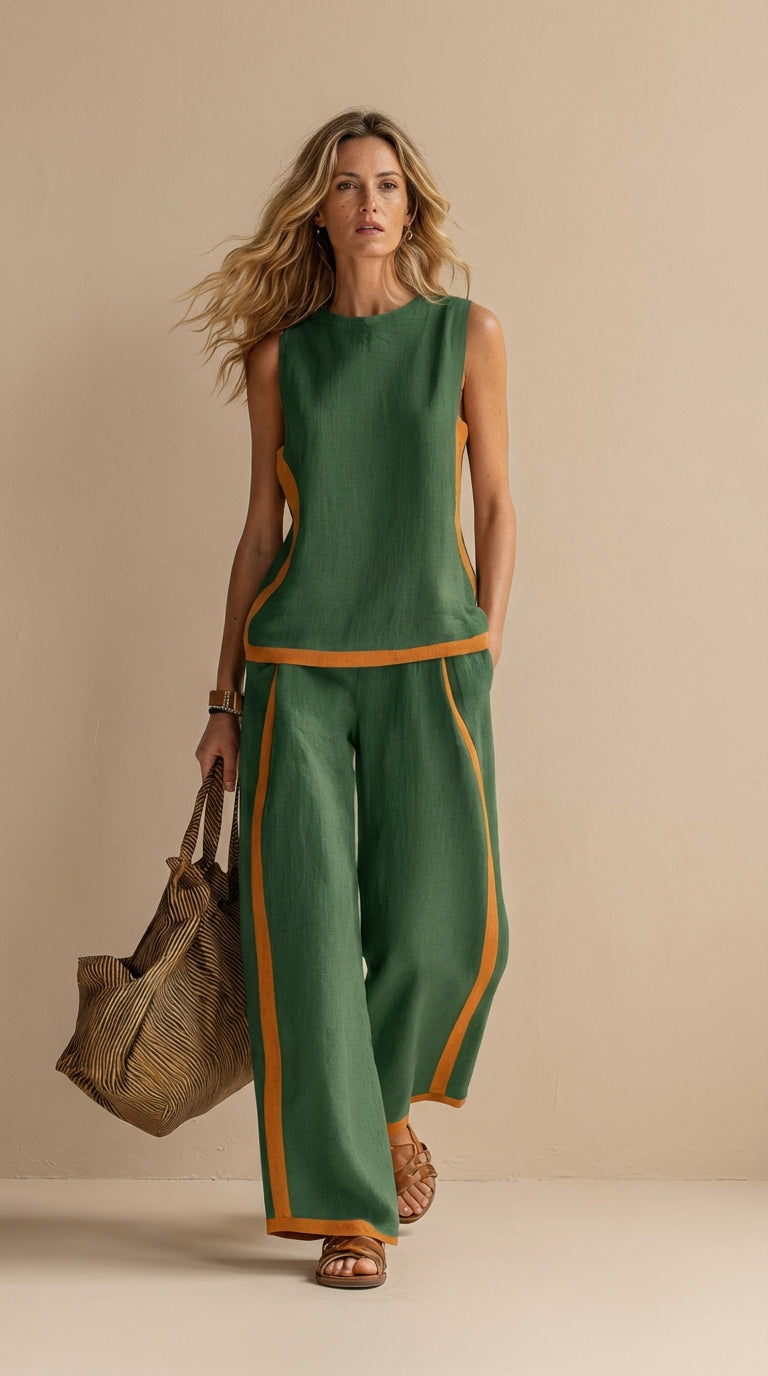 Paula- Linen and Cotton Set