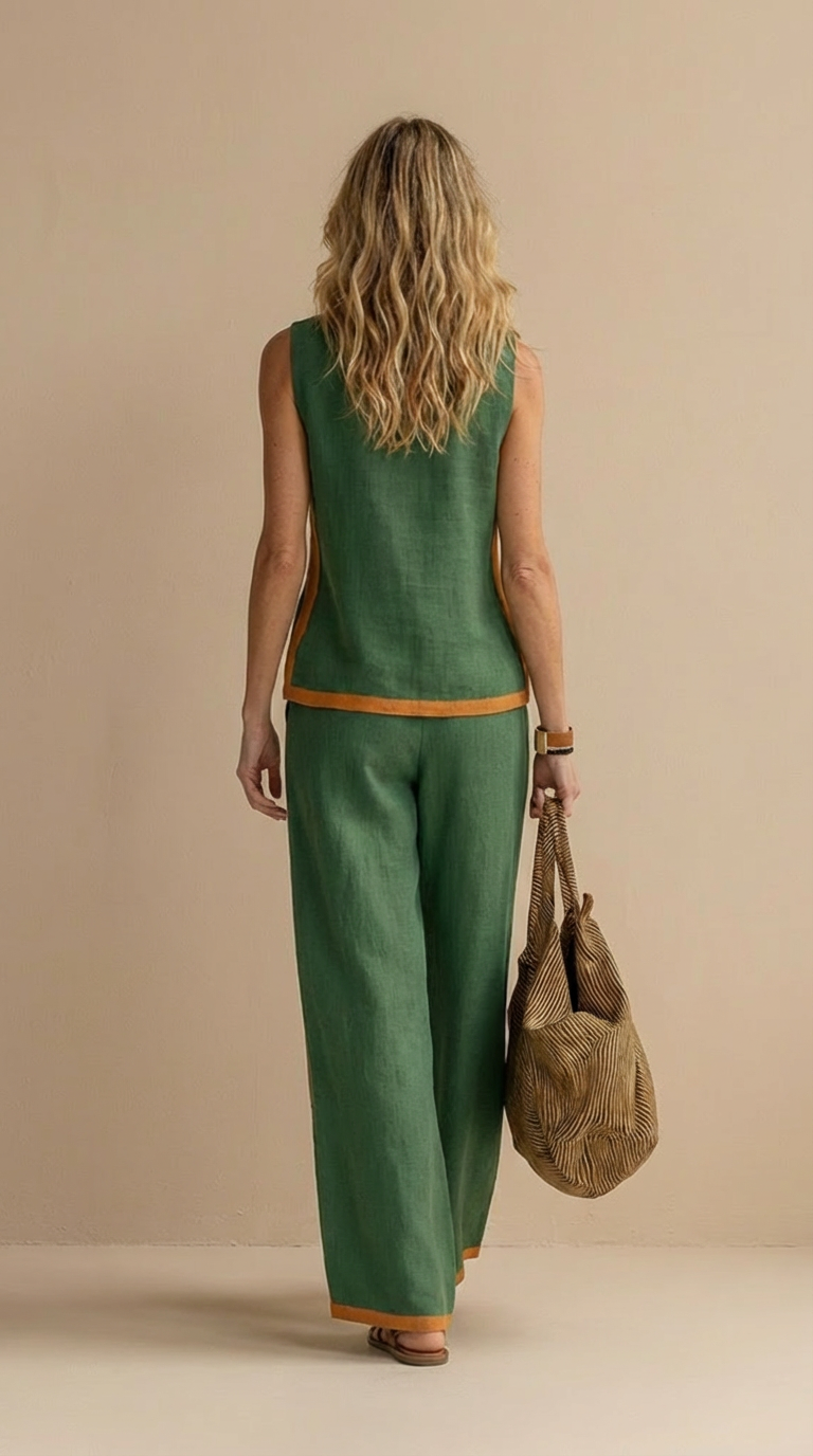 Paula- Linen and Cotton Set