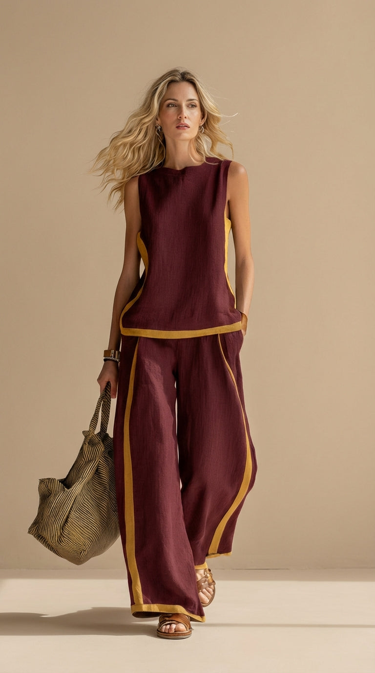 Paula- Linen and Cotton Set