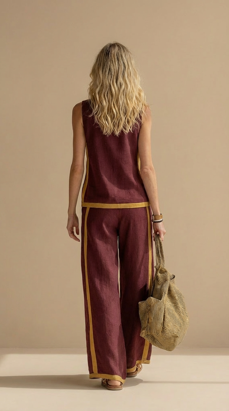 Paula- Linen and Cotton Set