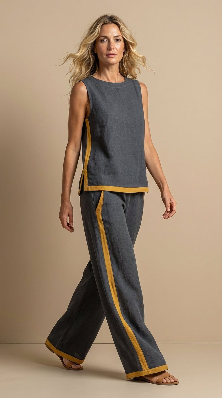 Paula- Linen and Cotton Set