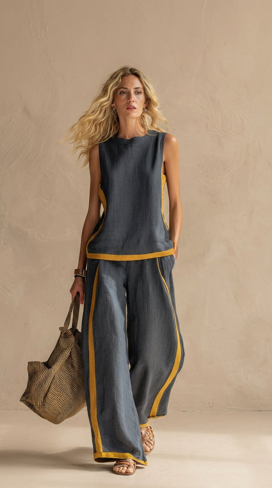 Paula- Linen and Cotton Set