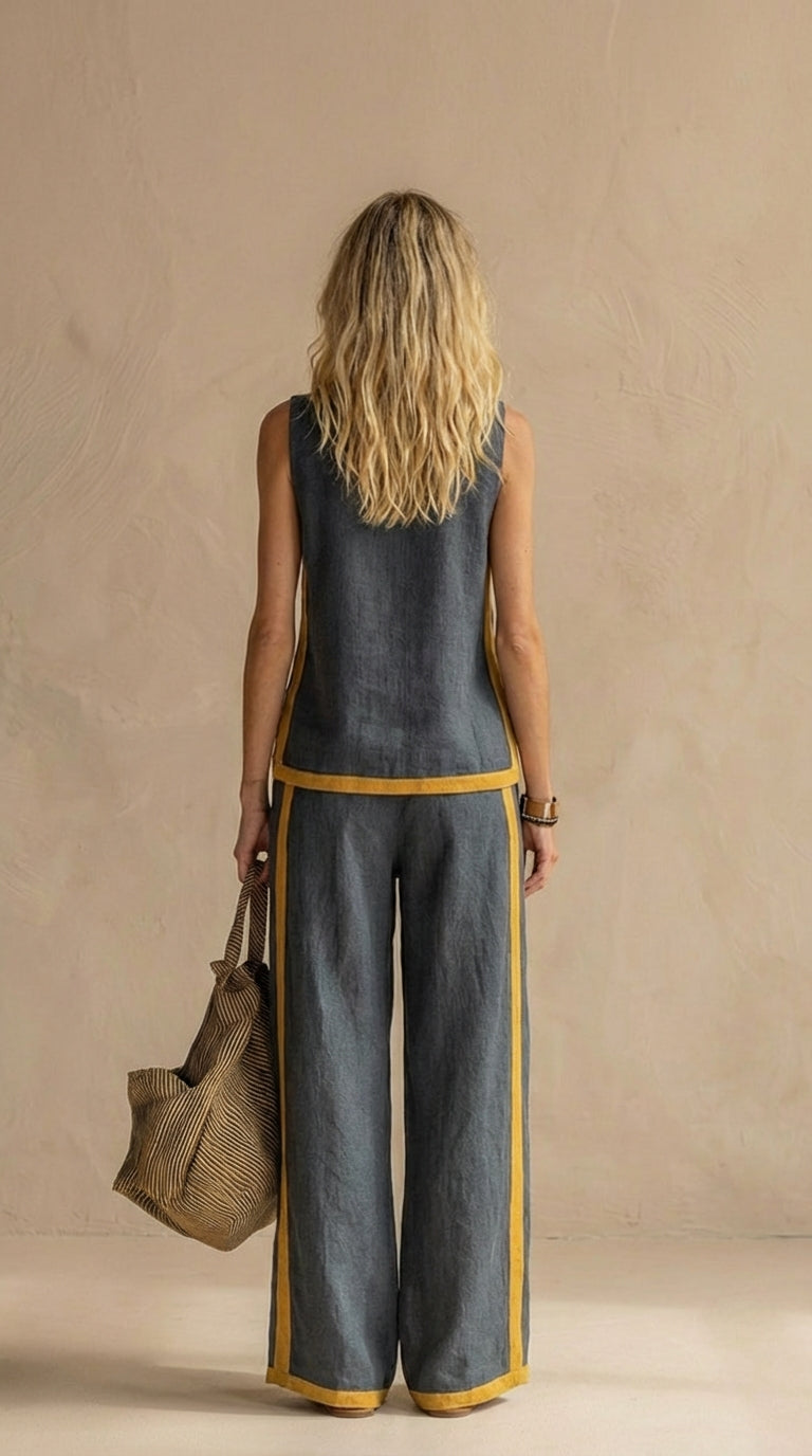 Paula- Linen and Cotton Set