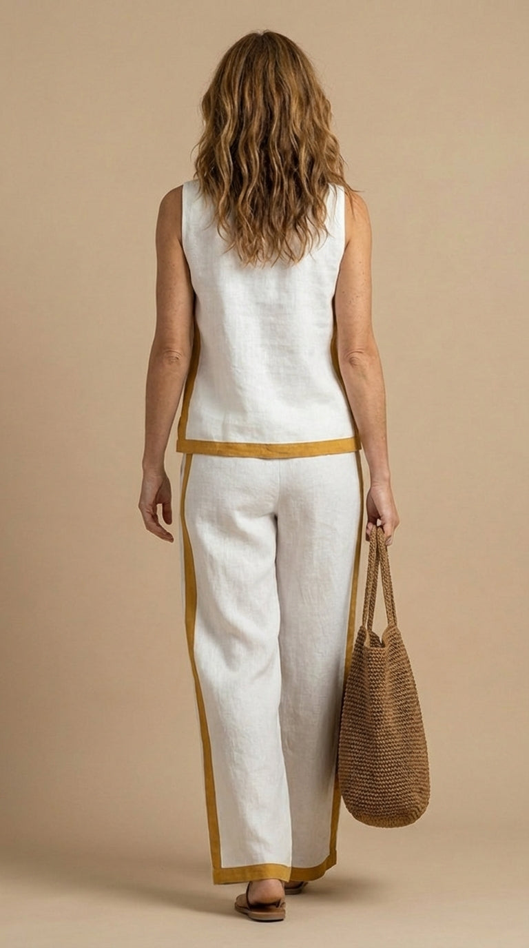 Paula- Linen and Cotton Set