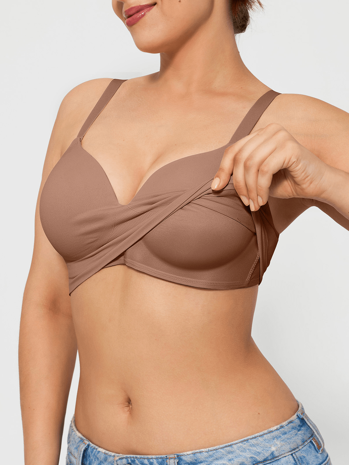 ContourLift Seamless Wireless Shaping Push Up Bra