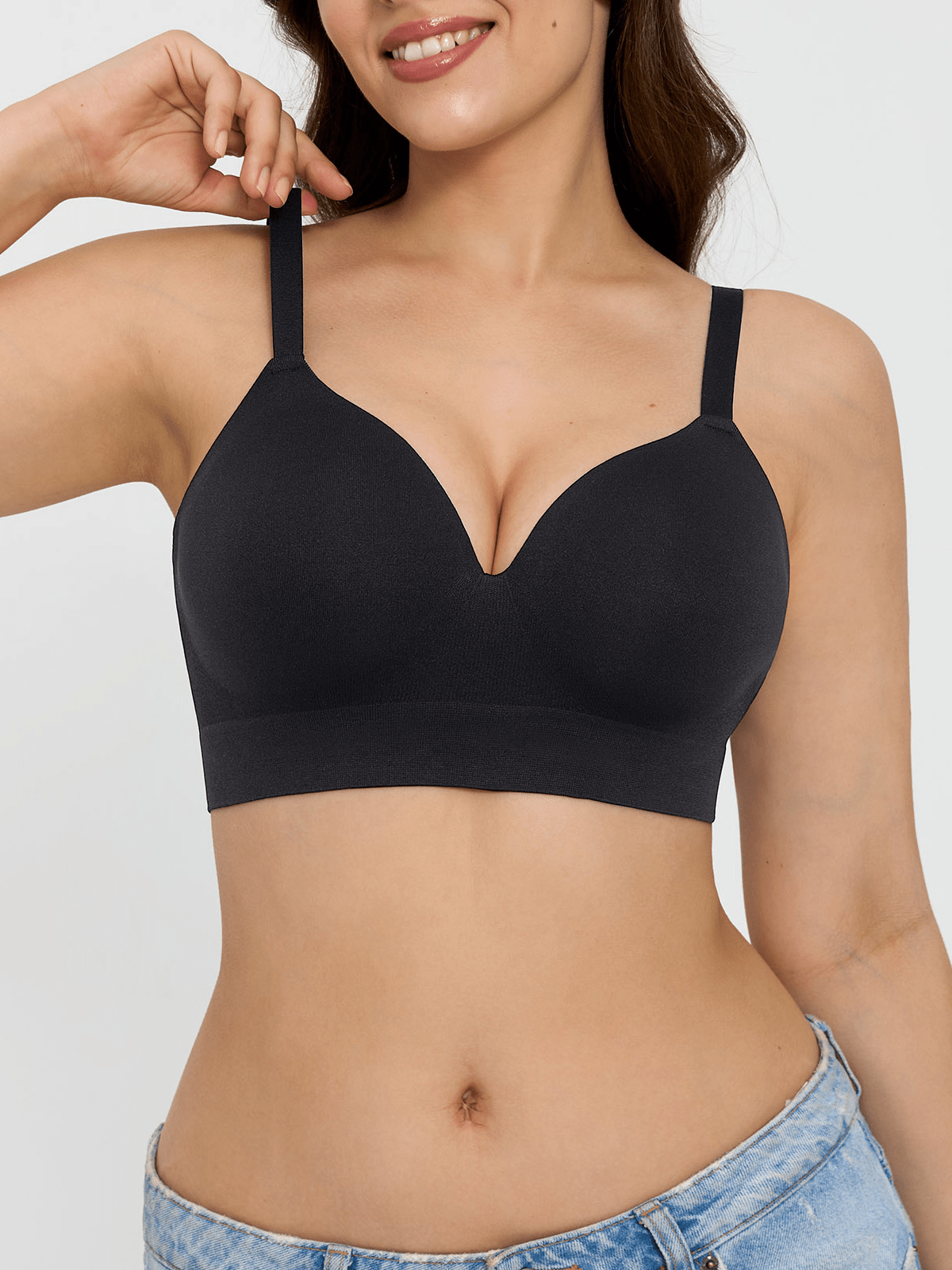 ContourLift Seamless Wireless Shaping Push Up Bra
