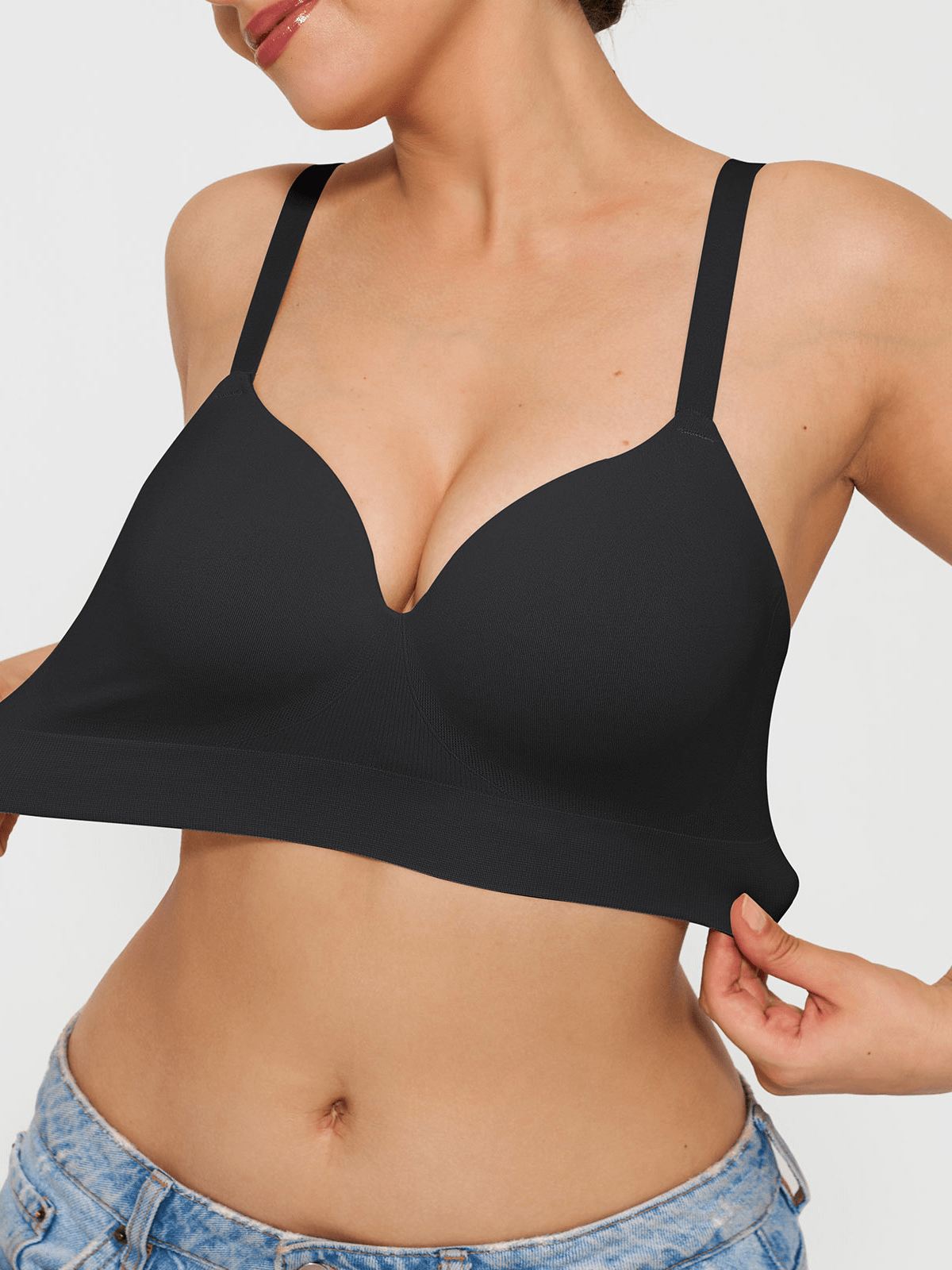 ContourLift Seamless Wireless Shaping Push Up Bra