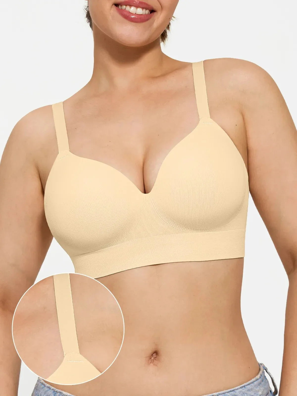ContourLift Seamless Wireless Shaping Push Up Bra