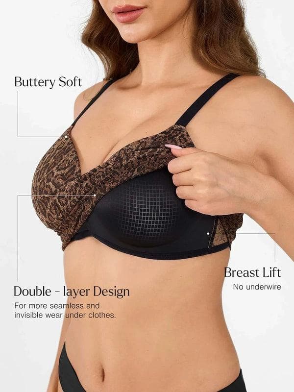 ContourLift Seamless Wireless Shaping Push Up Bra