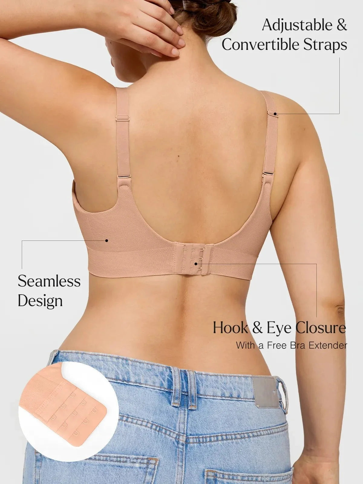 ContourLift Seamless Wireless Shaping Push Up Bra