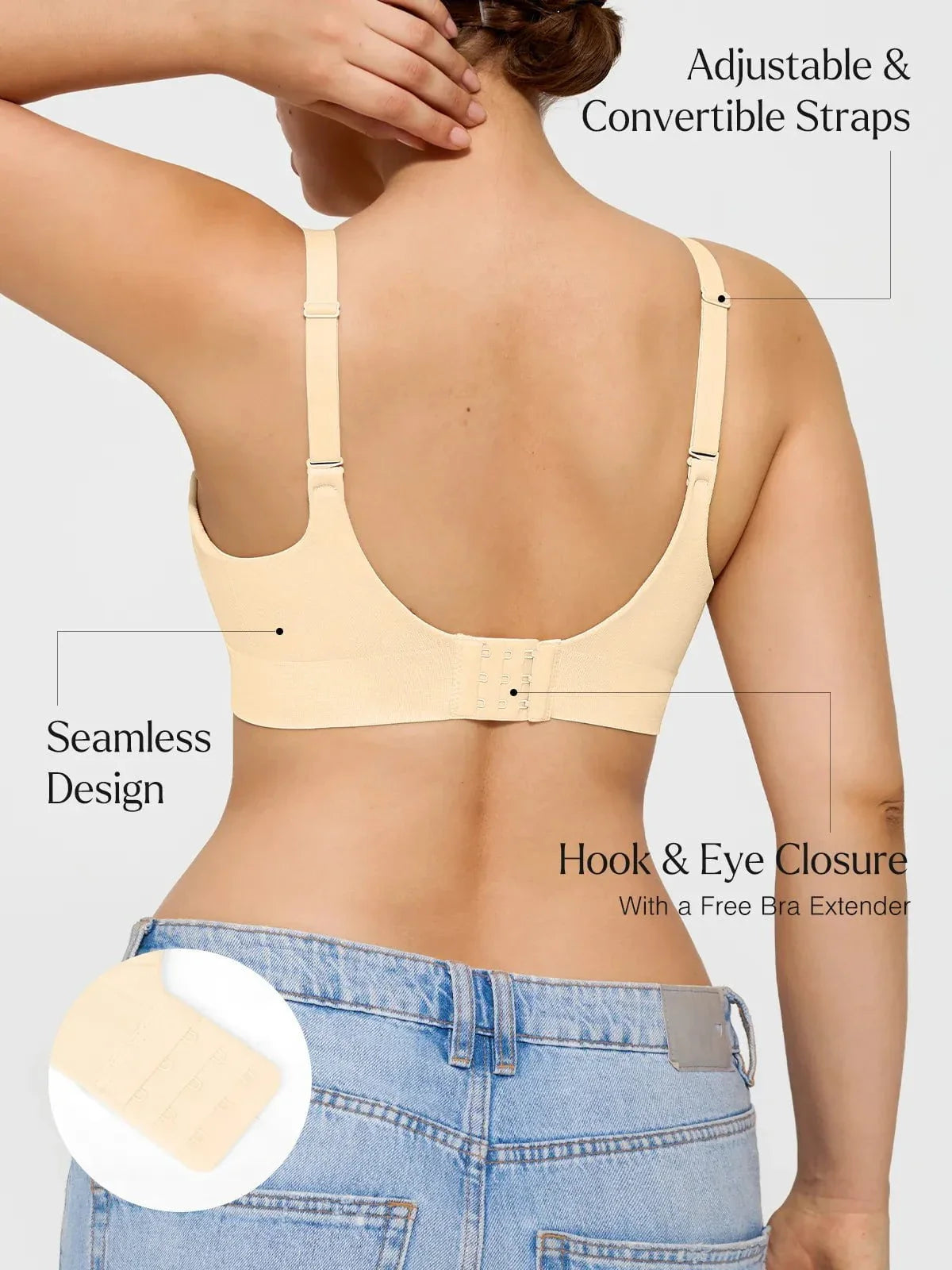 ContourLift Seamless Wireless Shaping Push Up Bra