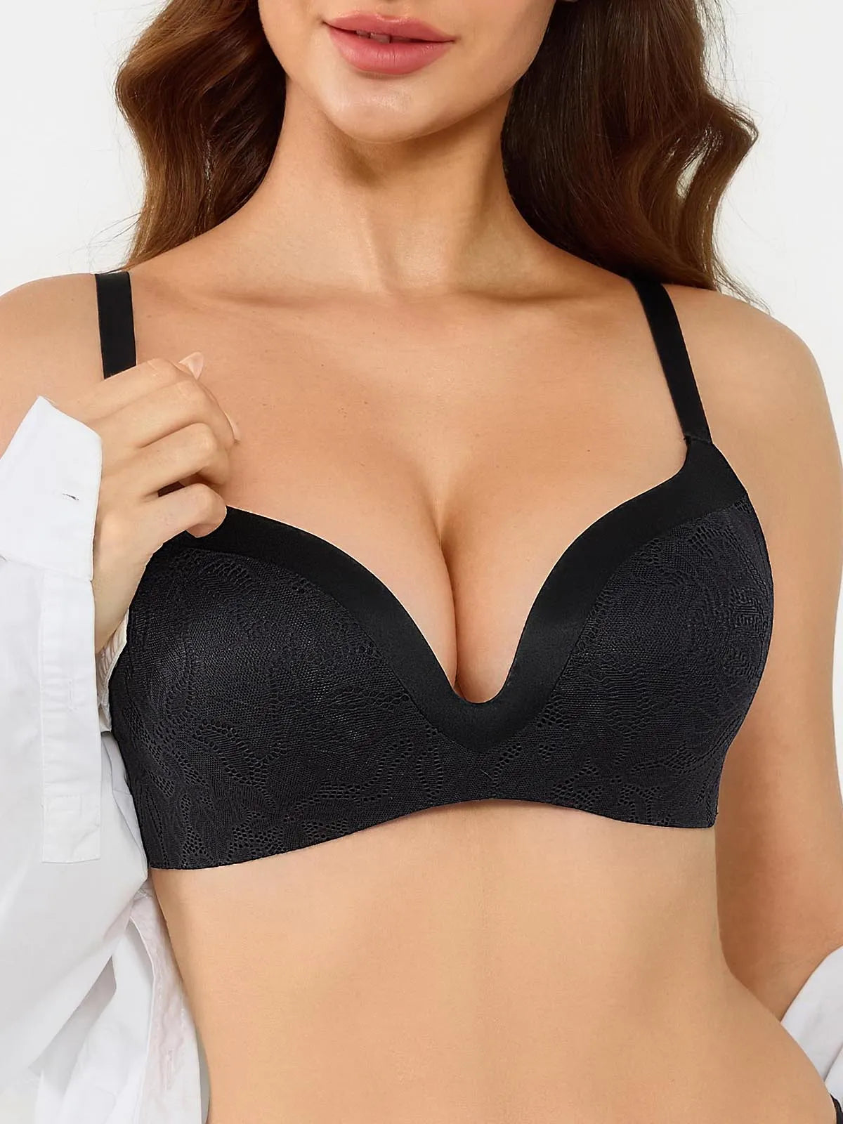 Lace Full Coverage Comfort Sculpting Plunge Bra