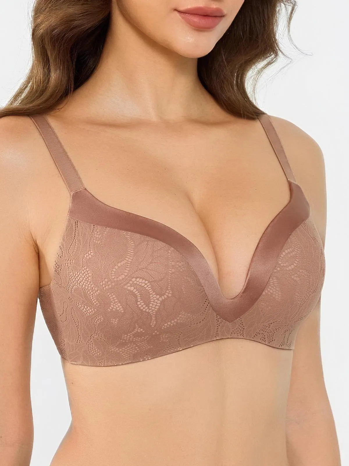 Lace Full Coverage Comfort Sculpting Plunge Bra