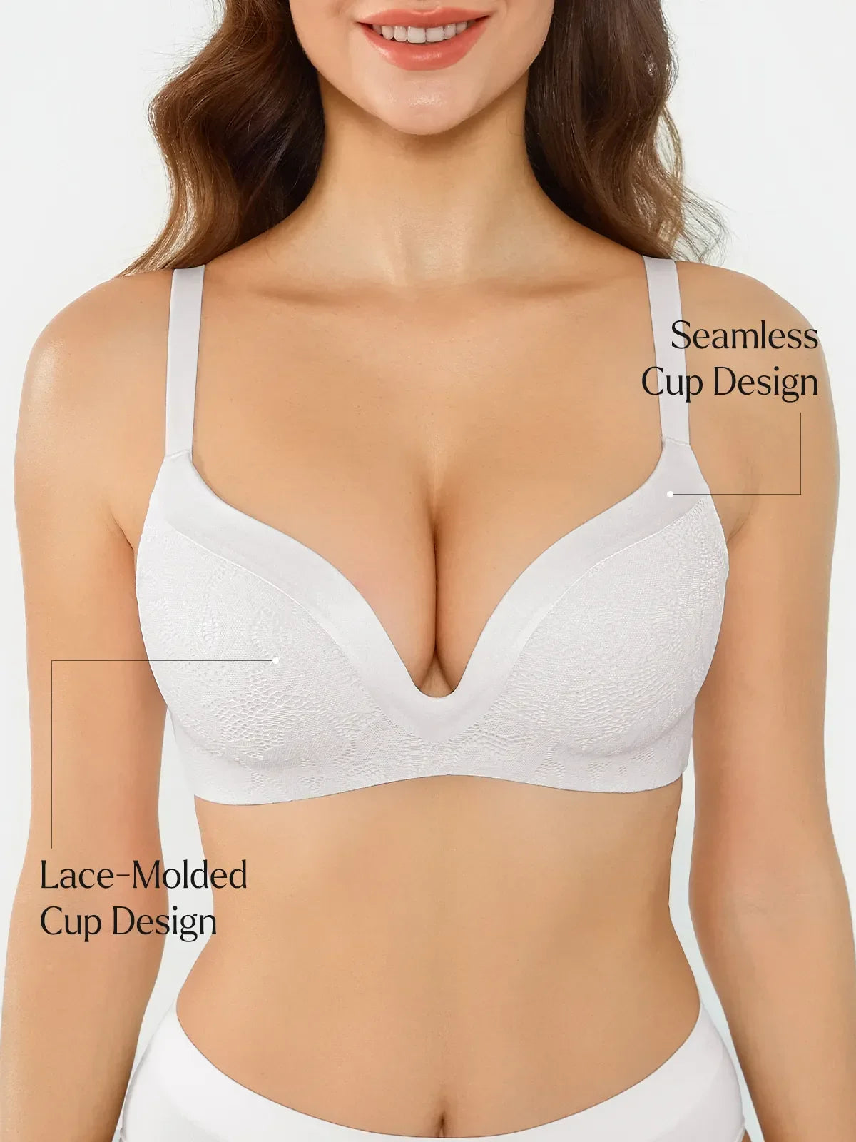 Lace Full Coverage Comfort Sculpting Plunge Bra