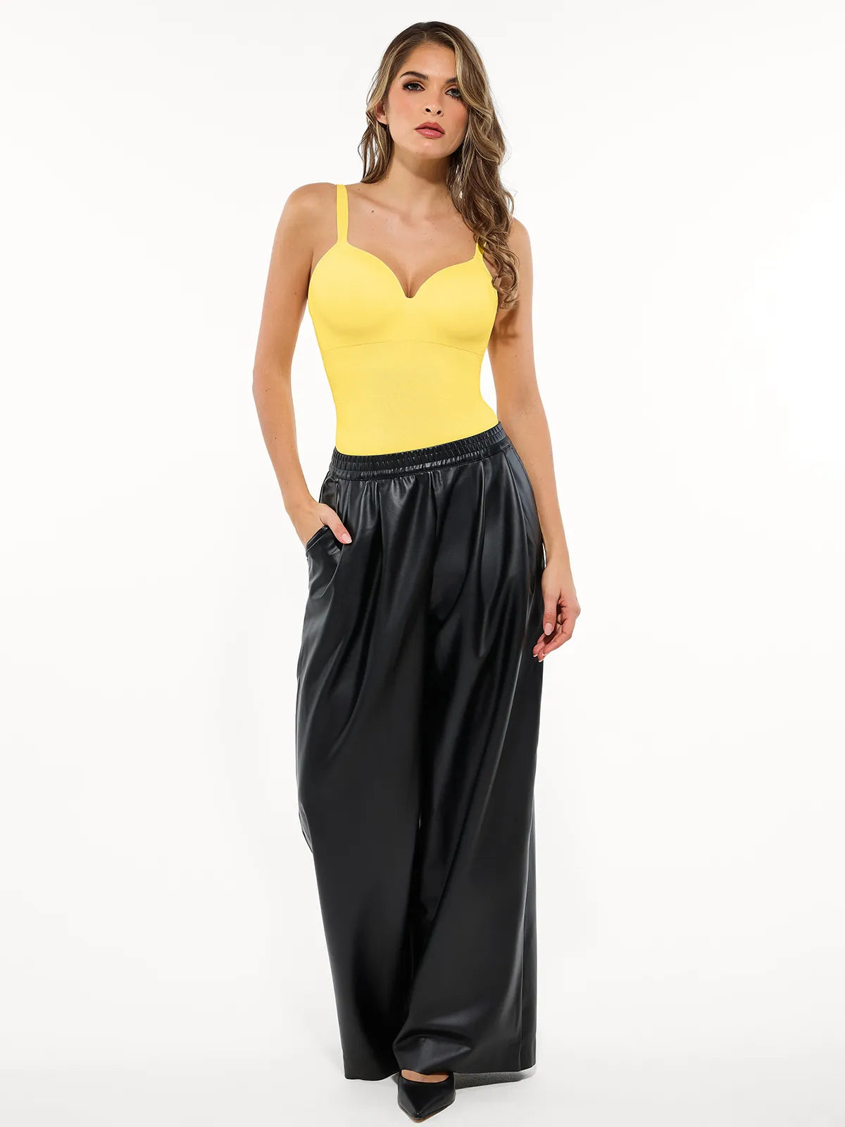 Seamless Built-in Bra All-in-One Push-Up Sculpting Cami Top