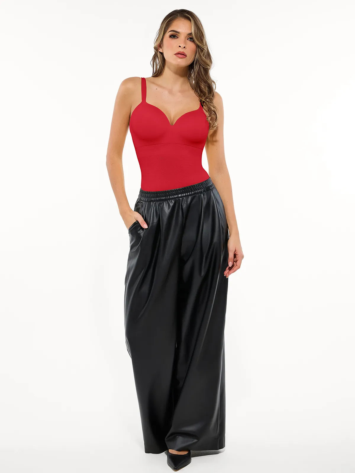 Seamless Built-in Bra All-in-One Push-Up Sculpting Cami Top