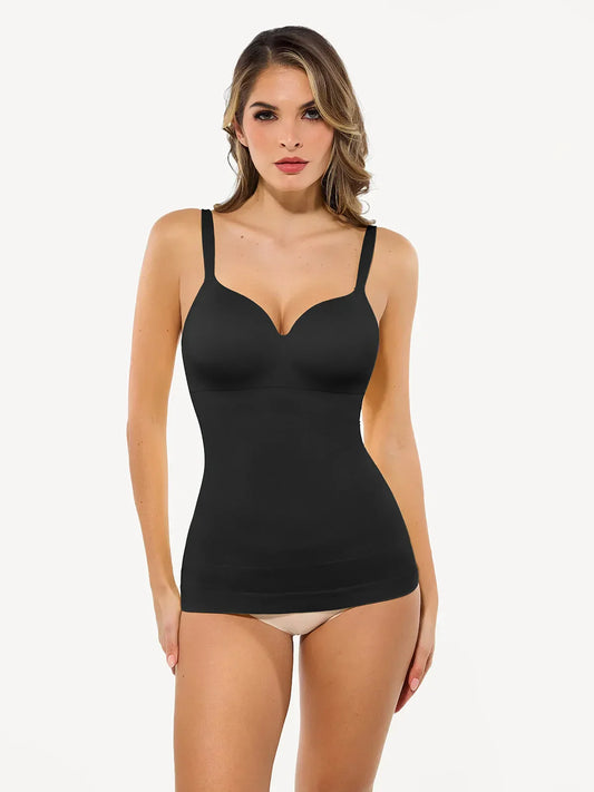 Seamless Built-in Bra All-in-One Push-Up Sculpting Cami Top