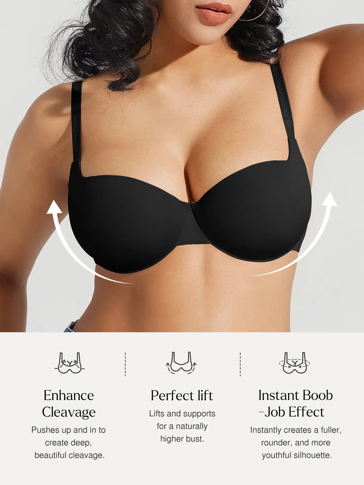 Seamless Balconette Push-Up T-Shirt Bra
