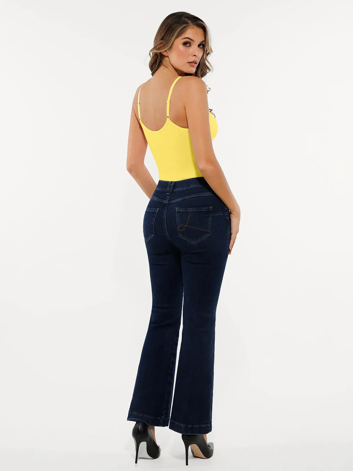 Seamless Lace V-Neck Shapewear Bodysuit